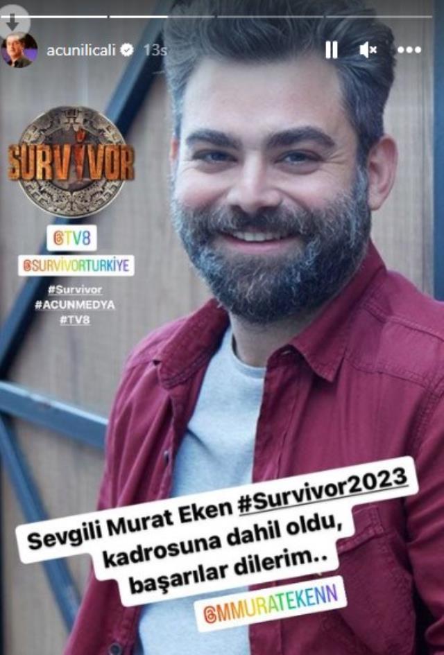 murat eken survivor 2023 kadrosuna dahil oldu